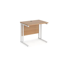 Load image into Gallery viewer, Maestro Slimline 800 Beech White Office Desk
