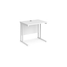 Load image into Gallery viewer, Maestro Slimline 800 White Office Desk
