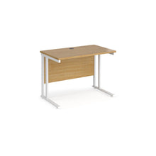 Load image into Gallery viewer, Maestro Slimline 1000 Oak White Office Desk
