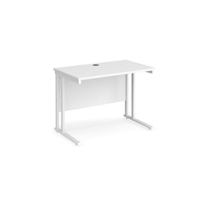 Maestro Slimline 1000 White Office Desk