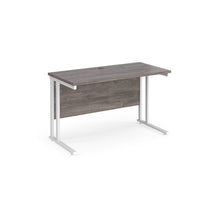 Load image into Gallery viewer, Maestro Slimline 1200 Grey Oak White Office Desk
