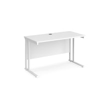 Load image into Gallery viewer, Maestro Slimline 1200 White Office Desk
