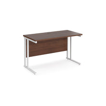 Load image into Gallery viewer, Maestro Slimline 1200 Walnut White Office Desk
