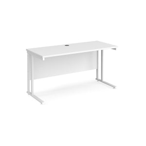 Maestro Slimline 1400 White Office Desk