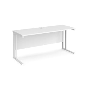 Maestro Slimline 1600 White Office Desk