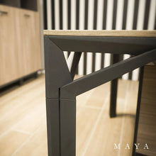 Load image into Gallery viewer, Maya Corner Desk Shadow Grey Leg Detail
