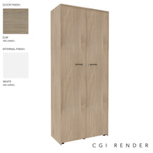 Load image into Gallery viewer, Vero Full Height Storage Cabinet in Elm Finish with Standard Feet
