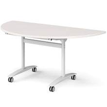 Load image into Gallery viewer, Onyx 180 Folding Training Table, Light Grey Top with White Legs
