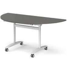 Load image into Gallery viewer, Onyx 180 Folding Training Table, Onyx Grey Top with White Legs
