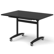 Load image into Gallery viewer, Onyx Folding Training Table, Black Leg, Black Worktop, 1200mm
