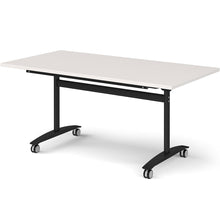 Load image into Gallery viewer, Onyx Folding Training Table, Black Leg, Light Grey Worktop, 1600mm

