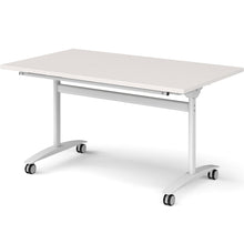 Load image into Gallery viewer, Onyx Folding Training Table, White Leg, Light Grey Worktop, 1400mm
