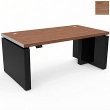 Load image into Gallery viewer, Ovation Standing Desk with Black Lacquered Legs &amp; American Walnut Worktop
