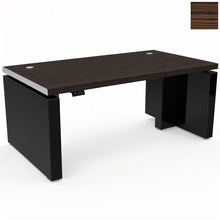Load image into Gallery viewer, Ovation Standing Desk with Black Lacquered Legs &amp; Ebony Worktop
