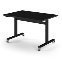 Load image into Gallery viewer, Core 1200mm Flip Top Table in Black with Black Frame
