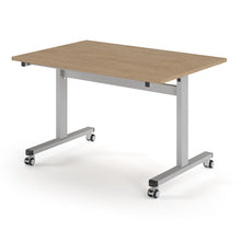 Load image into Gallery viewer, Core 1200mm Flip Top Table in Kendal Oak with Silver Frame
