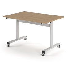 Load image into Gallery viewer, Core 1200mm Flip Top Table in Kendal Oak with White Frame
