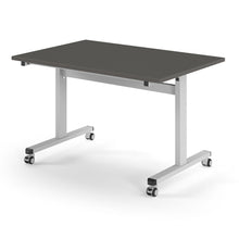 Load image into Gallery viewer, Core 1200mm Flip Top Table in Onyx Grey with White Frame
