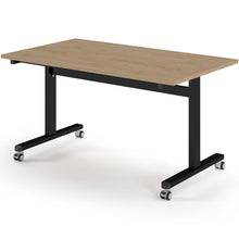 Load image into Gallery viewer, Core 1400mm Flip Top Table in Kendal Oak with Black Frame
