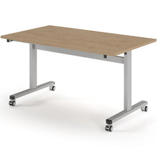 Load image into Gallery viewer, Core 1400mm Flip Top Table in Kendal Oak with Silver Frame
