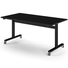 Load image into Gallery viewer, Core 1600mm Flip Top Table in Black with Black Frame
