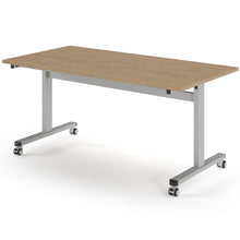 Load image into Gallery viewer, Core 1600mm Flip Top Table in Kendal Oak with Silver Frame

