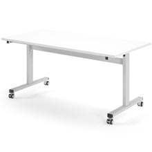 Load image into Gallery viewer, Core 1600mm Flip Top Table in White with White Frame

