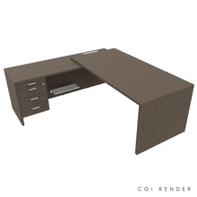 Load image into Gallery viewer, Porto 200 Corner Desk in Eucalyptus Finish. Left Hand Corner.
