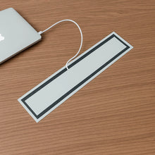 Load image into Gallery viewer, Porto Corner Desk Integrated Cable Flap Detail
