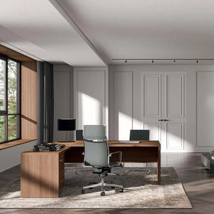Porto Corner Desk in Luxury Home Office Setting