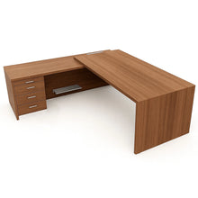 Load image into Gallery viewer, Porto 200 Corner Desk in American Walnut. Left Hand Corner.
