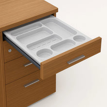 Load image into Gallery viewer, Porto Corner Desk Open Integrated Pen Drawer
