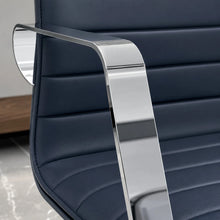 Load image into Gallery viewer, Porto Leather Desk Chair Arm Detail
