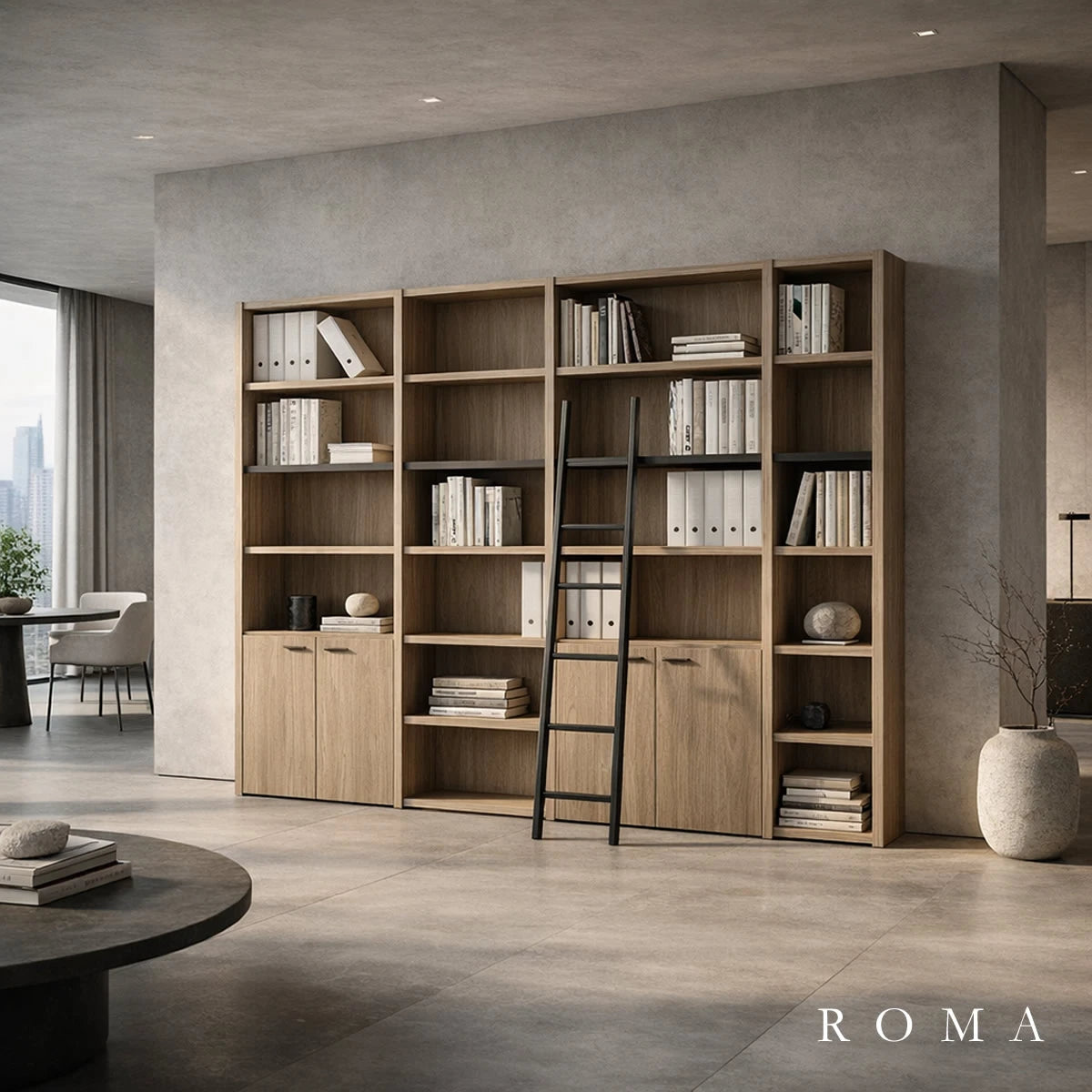 Roma Double Office Shelves | Fenstone