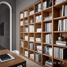 Load image into Gallery viewer, Roma Oak Office Shelving in Home Office Space
