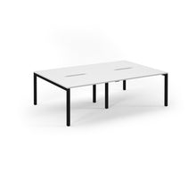 Load image into Gallery viewer, Connection 2400 White Black Bench Desk
