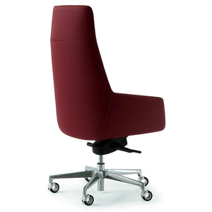 Vela Burgundy Executive Chair (Back)