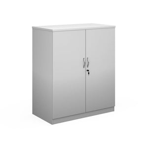 White Office Cupboard 2 Shelves