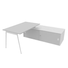 Load image into Gallery viewer, Symphony 140 Corner Desk Grey &amp; White
