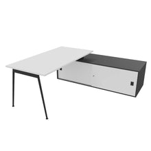 Load image into Gallery viewer, Symphony 160 Corner Desk White &amp; Anthracite
