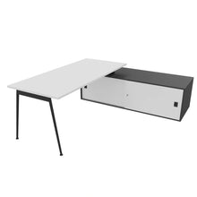 Load image into Gallery viewer, Symphony 180 Corner Desk White &amp; Anthracite
