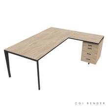 Load image into Gallery viewer, Auren 200 Corner Desk Right Hand Elm &amp; Grey
