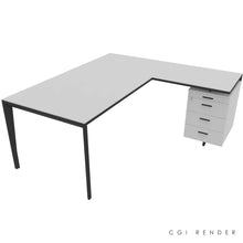 Load image into Gallery viewer, Auren 180 Corner Desk Right Hand Grey &amp; Grey
