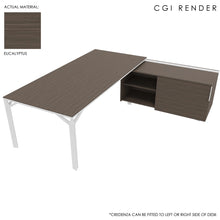 Load image into Gallery viewer, Maya 229cm Corner Desk Eucalyptus with White Legs
