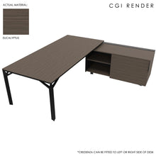 Load image into Gallery viewer, Maya 229cm Corner Desk Eucalyptus with Shadow Grey Legs
