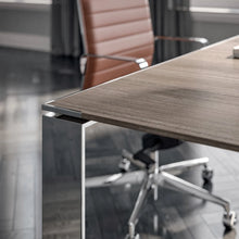 Load image into Gallery viewer, Bossi Executive Desk Chrome Detailing
