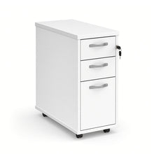 Load image into Gallery viewer, Connection Slimline Under Desk Drawers in White Finish

