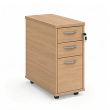 Load image into Gallery viewer, Connection slimline under desk drawers in beech finish
