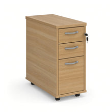 Load image into Gallery viewer, Connection slimline under desk drawers in oak finish
