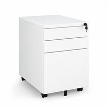 Load image into Gallery viewer, Hexa Under Desk Drawers in White Metal Finish
